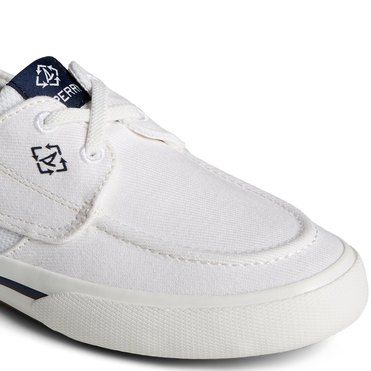 Sperry Women's Pier Wave Washed Heavy Twill Boat Sneakers - White (24F003220)