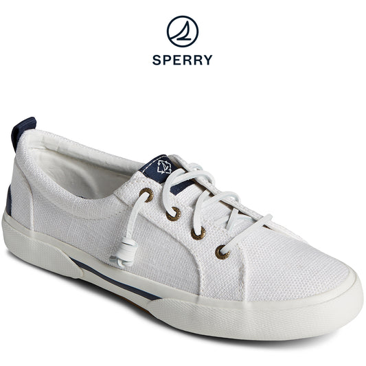 (OFF) Sperry Women's SeaCycled™ Pier Wave Baja Sneaker White (STS88569)