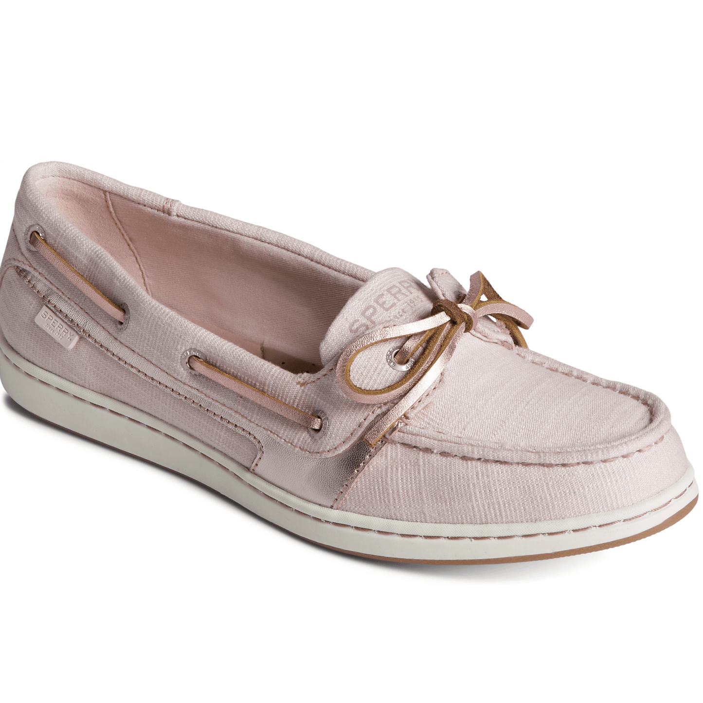 Sperry Women's Starfish Shimmer Boat Shoes - Blush (STS88620)