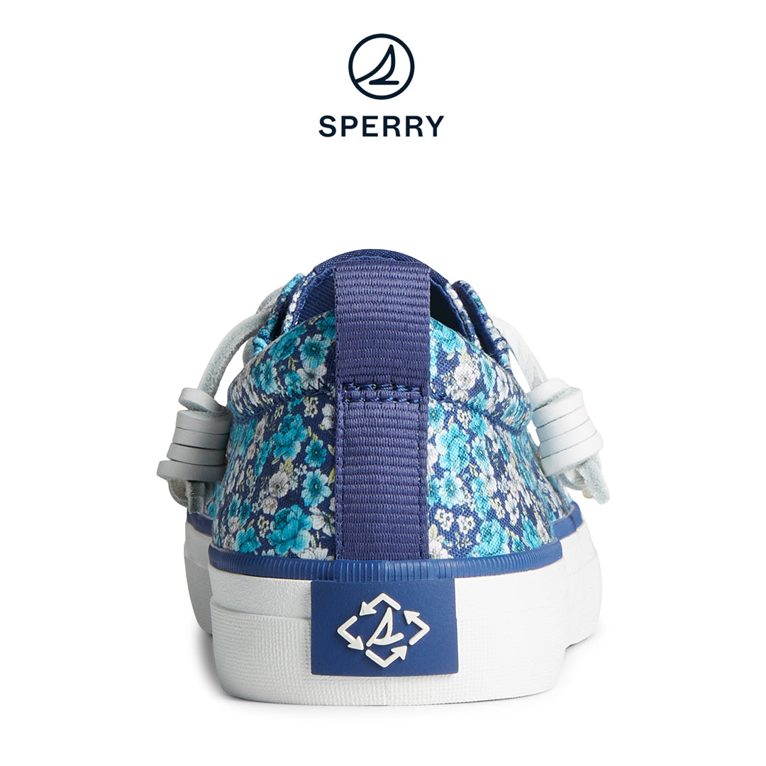 Sperry Women's SeaCycled™ Crest Vibe Floral Sneaker Navy (STS88680)