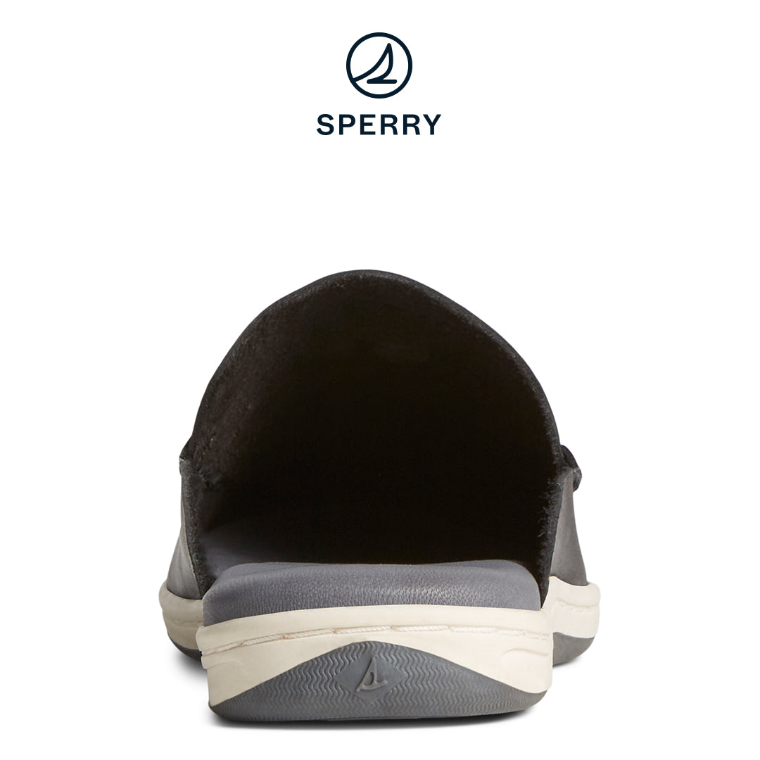 Sperry Women's Mulefish Leather Boat Shoe Black (STS88719)
