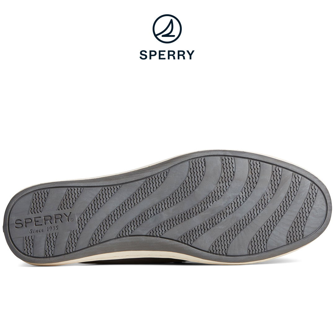 Sperry Women's Mulefish Leather Boat Shoe Black (STS88719)