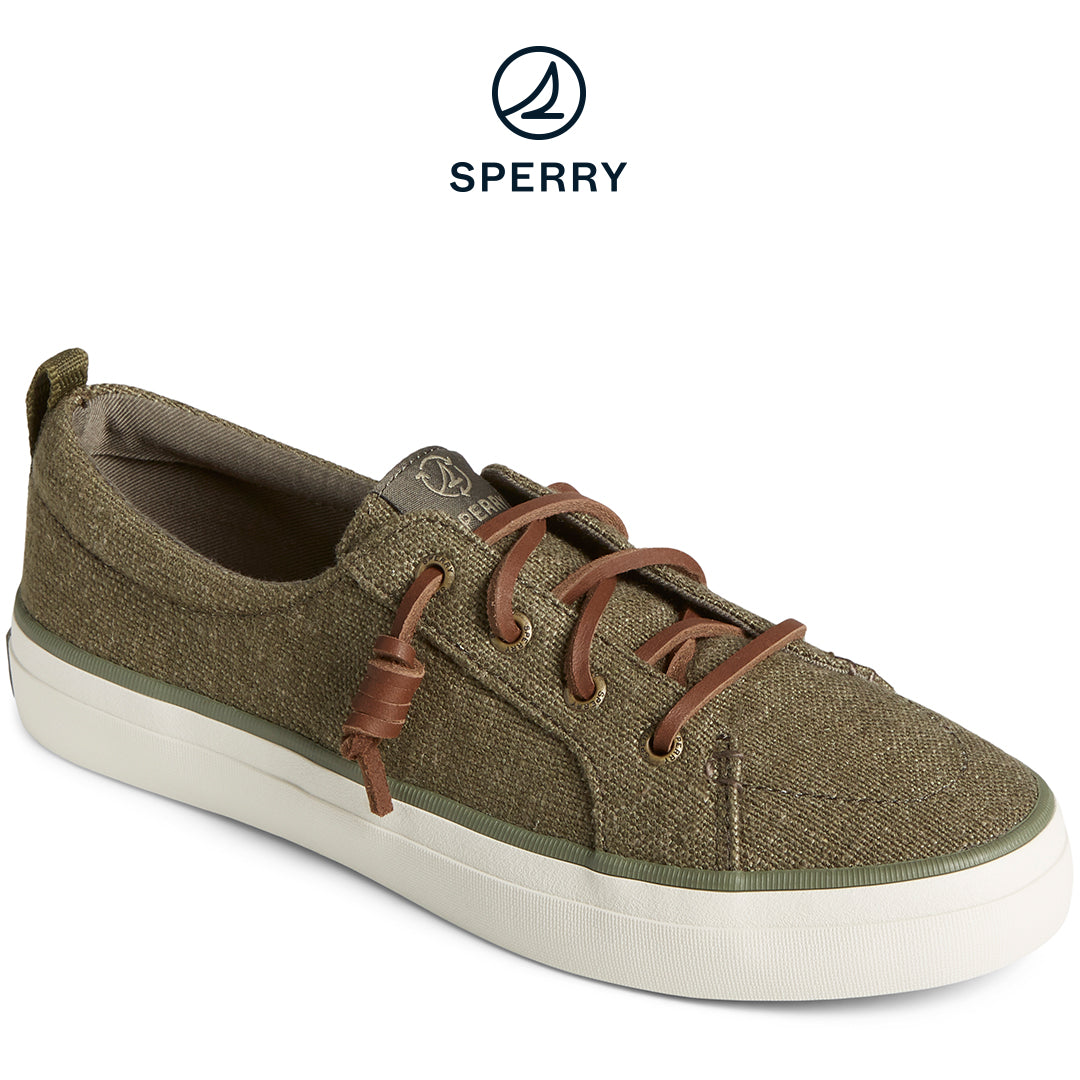 Sperry Women's SeaCycled™ Crest Vibe Baja Sneakers - Olive (STS88907)