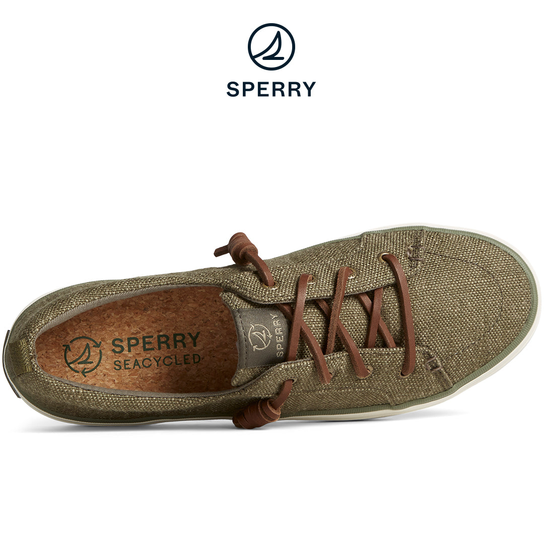 Sperry Women's SeaCycled™ Crest Vibe Baja Sneakers - Olive (STS88907)