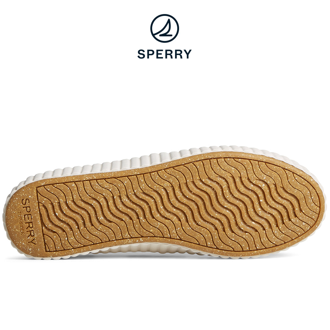 Sperry Women's SeaCycled™ Pier Wave Platform Resort Boat Sneaker Cream (STS89067)