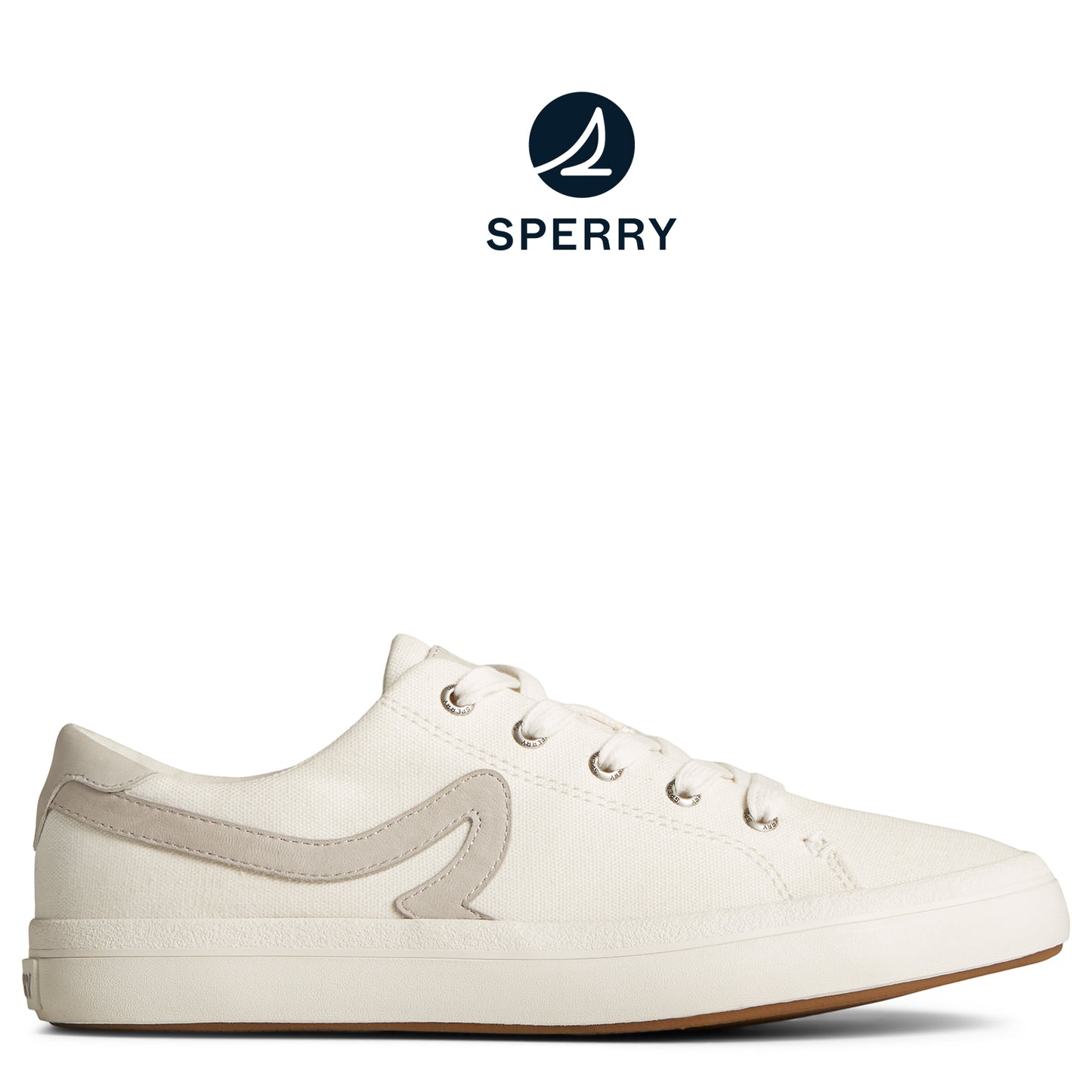 Sperry Women's SeaCycled™ Sandy Canvas Sneaker White (STS89341)
