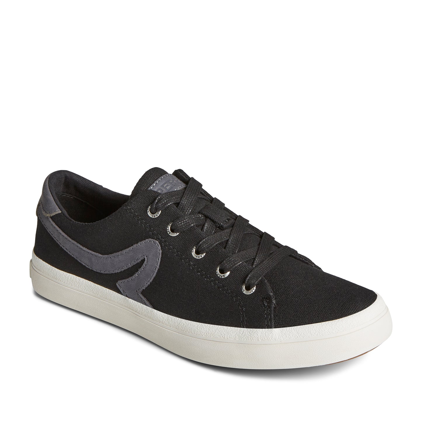 Sperry Women's SeaCycled™ Sandy Canvas Sneaker Black (STS89342)