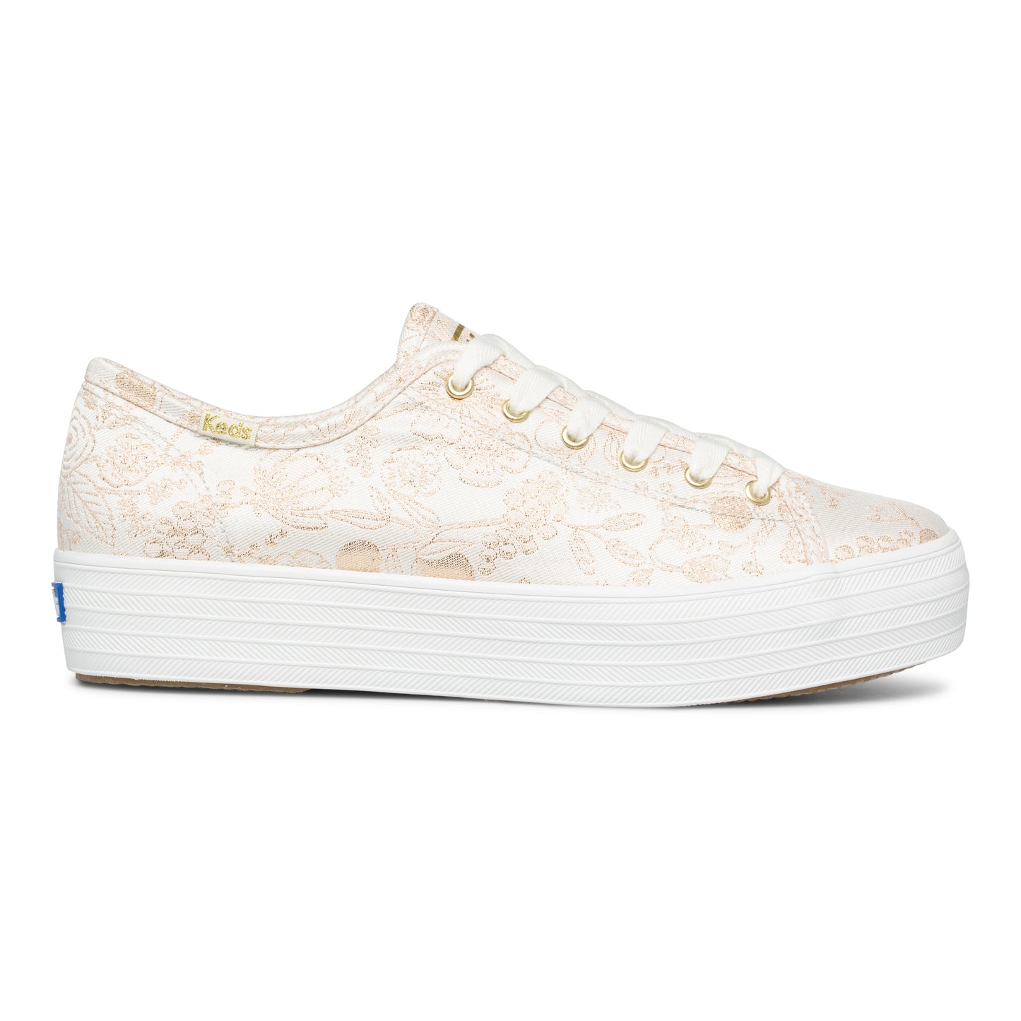 Keds Women's Triple Kick Rpc Colette Jcqrd Ivory (WF66623)