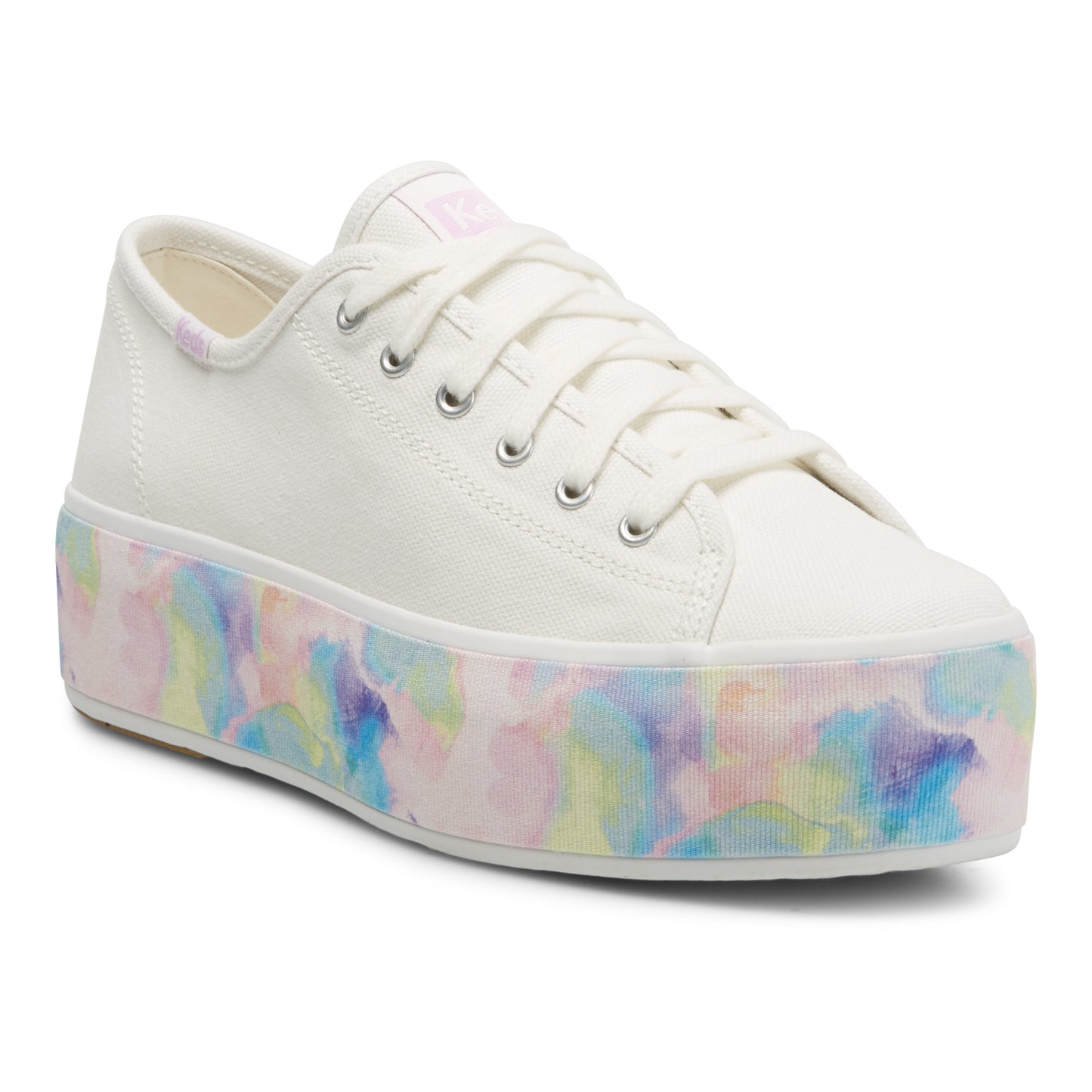 Keds Women's Triple Up Abstrct Floral Foxng White/Multi (WF66998)