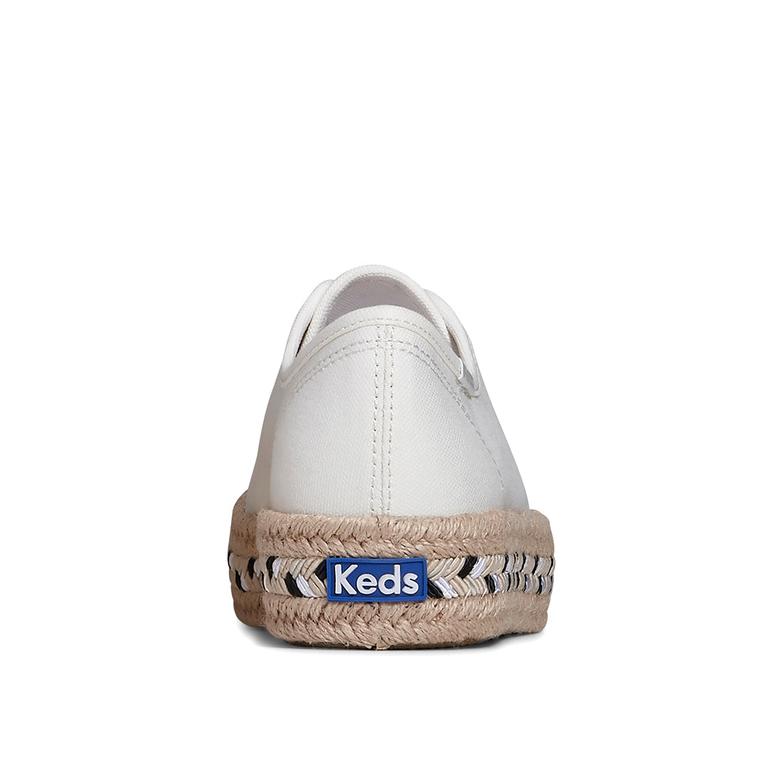 Keds Women's Triple Kick Canvas Jute Braid Foxing Sneaker Nat (WF67837)
