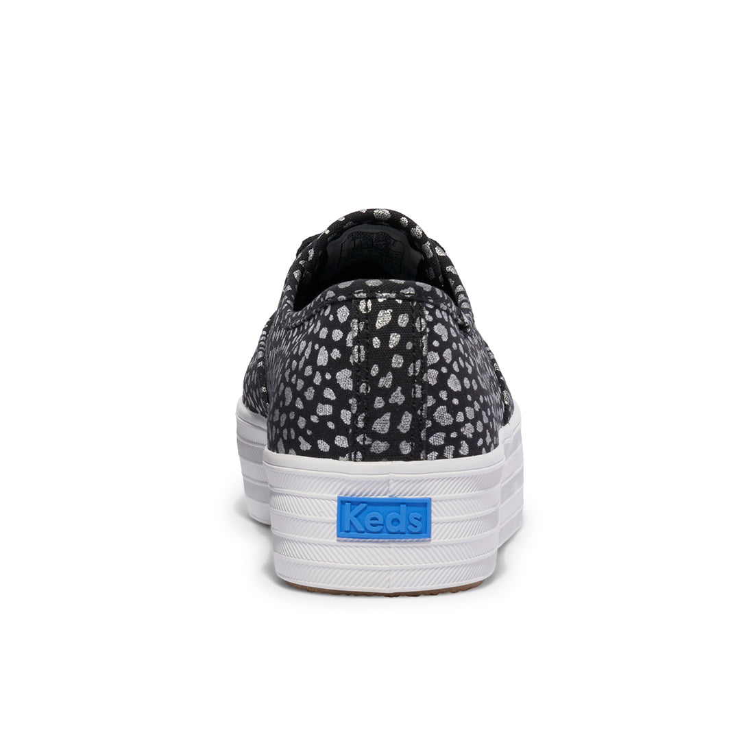 Keds Womens' Point Canvas Mini Dot Print Black/Silver (WF68017)