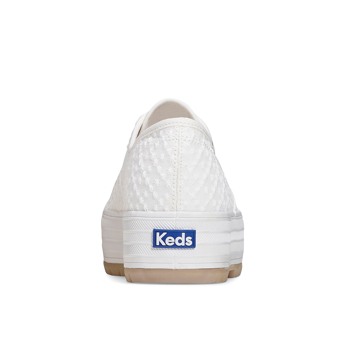 Keds Women's The Platform Lug Eyelet Sneaker White (WF68054)