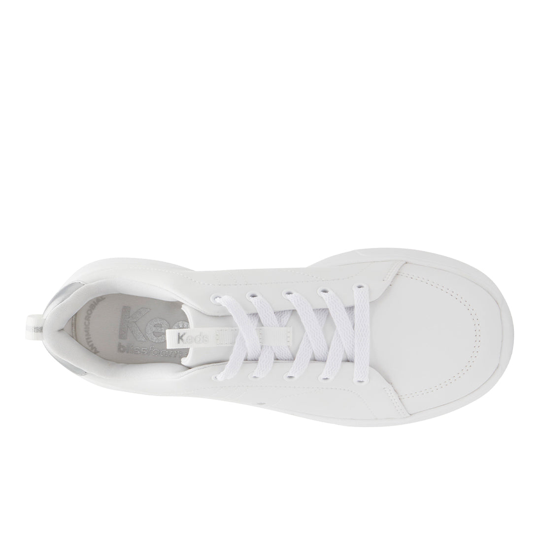 Keds Women's Blisswalk Lace Pu Sneaker White/Silver (WF68501-BLISLC6110)