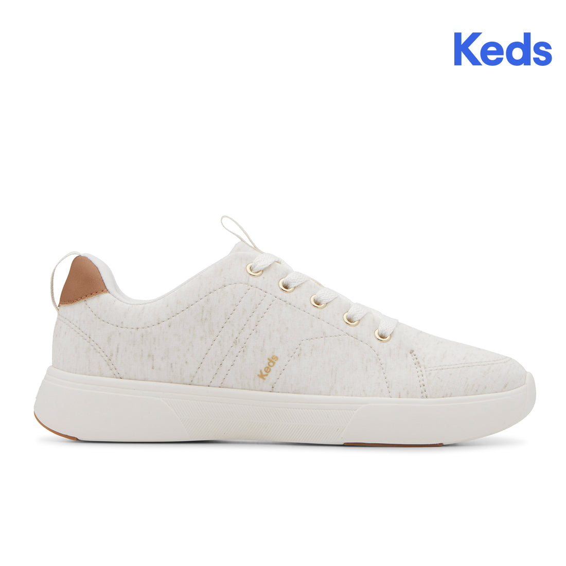 Keds Women's Blisswalk Lace Jersey Sneaker Oatmeal/Cognac (WF68539-BLISLC5A280)