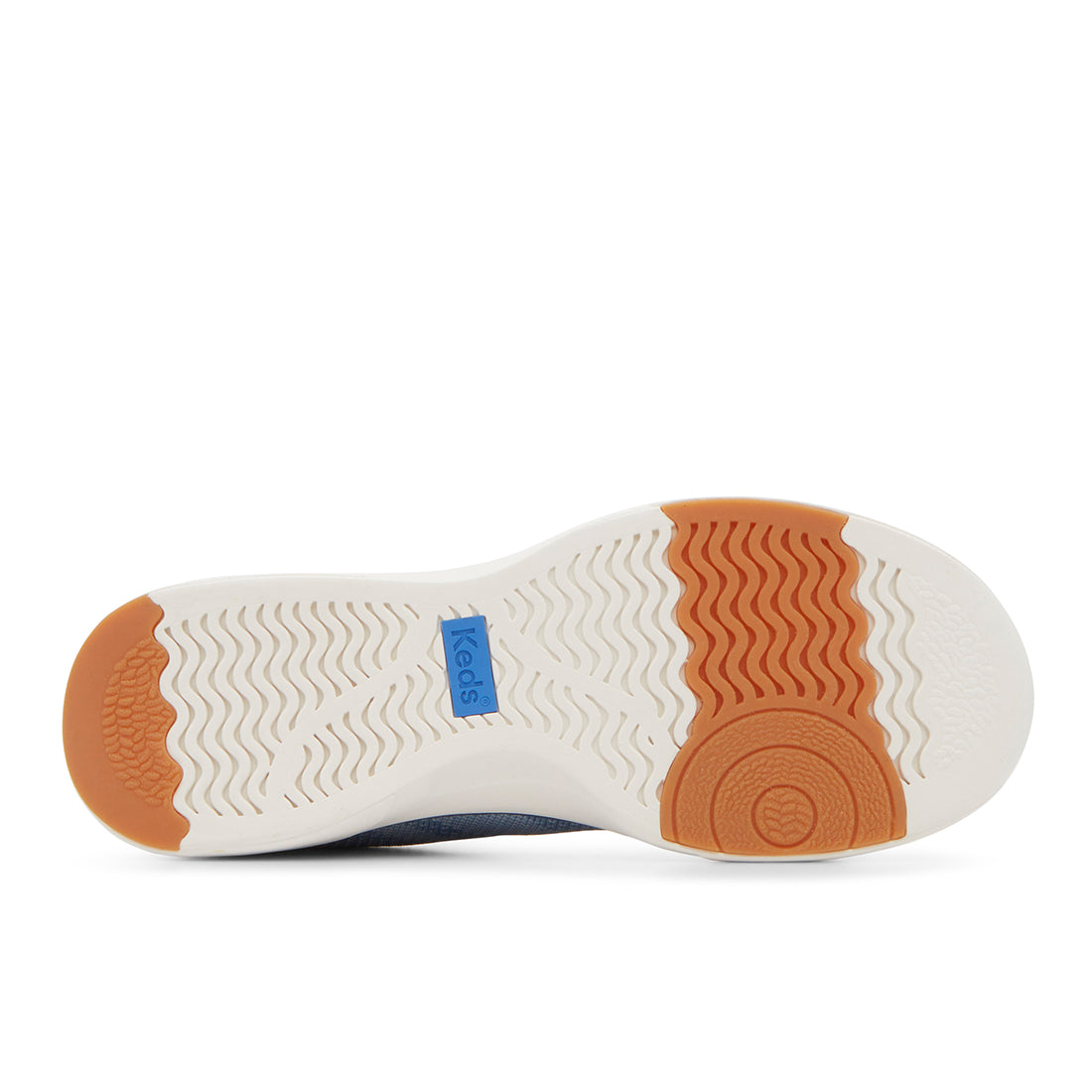Keds Women's Blisswalk Lace Engineered Knit Sneaker Denim/Cognac (WF68542-BLISLC5460)