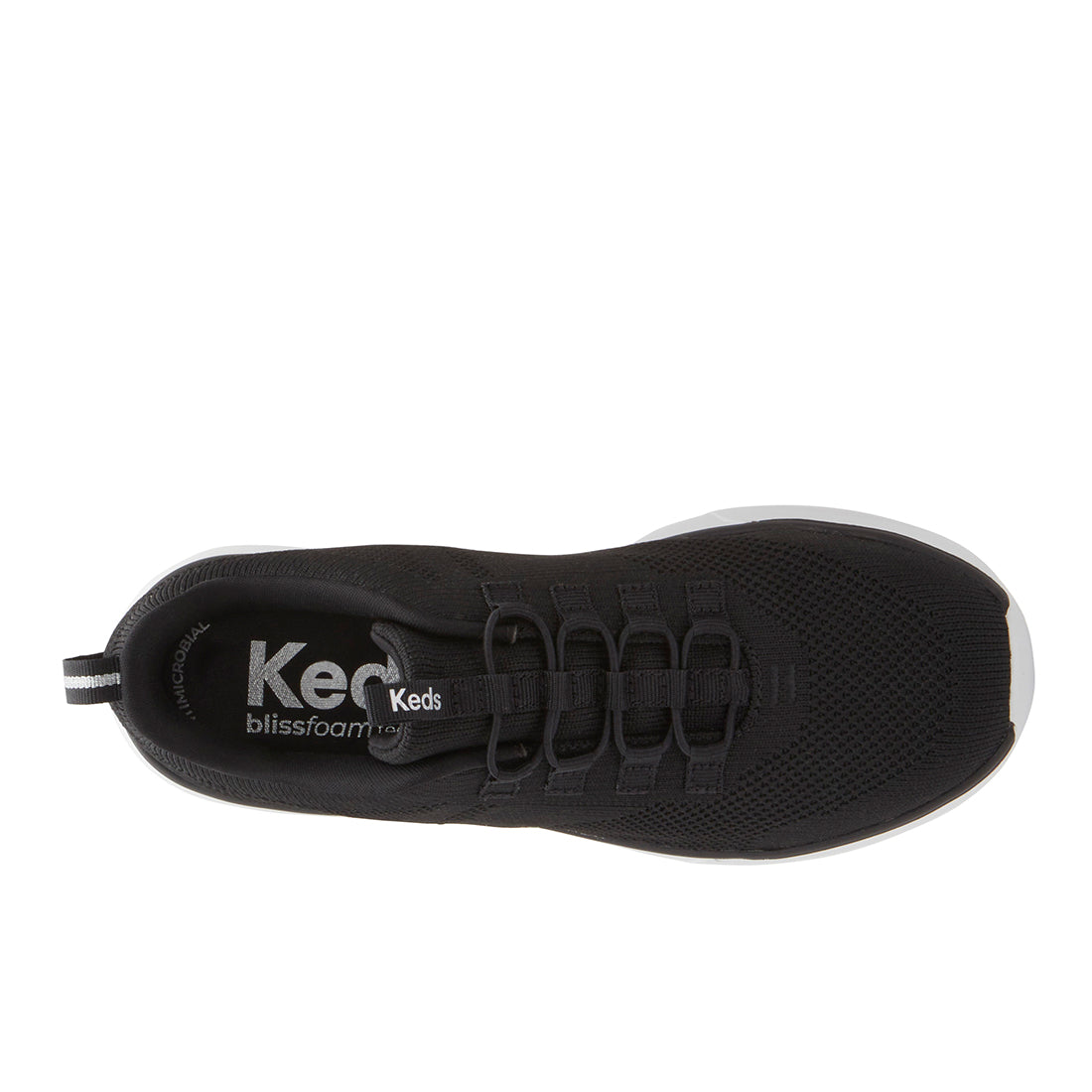 Keds Women's Blisswalk Alt Engineered Knit Sneaker Black/White (WF68649-BLISAL5003)