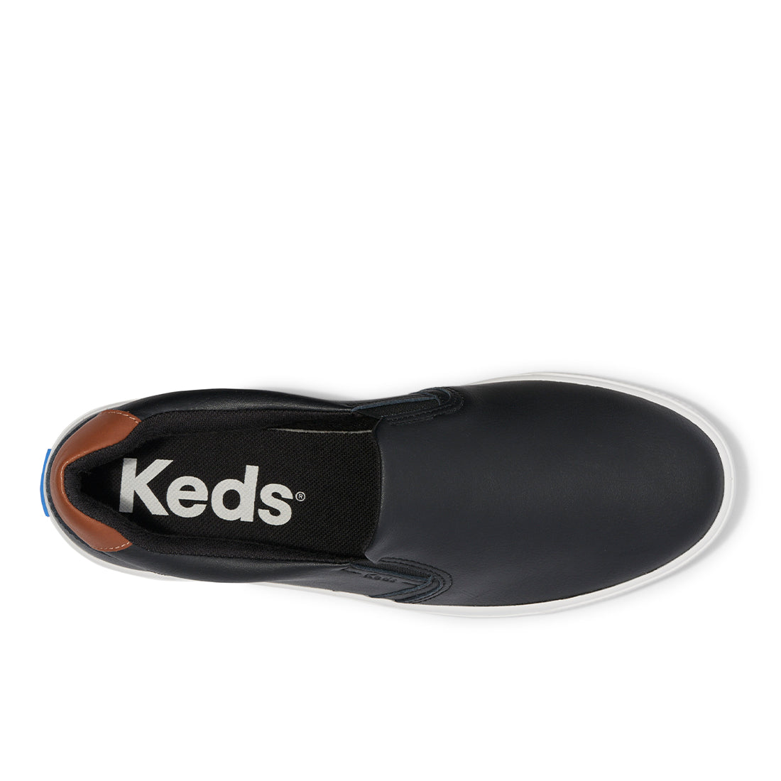 Keds Womens' Pursuit Slip Leather Black (WH68022)