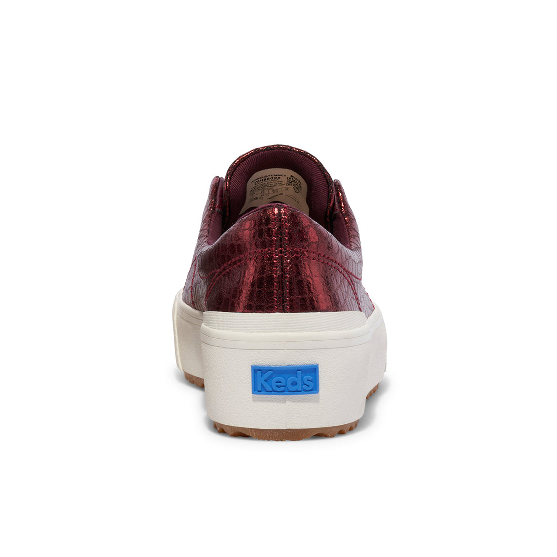 Keds Womens' Remi Embossed Leather Burgundy (WH68098)