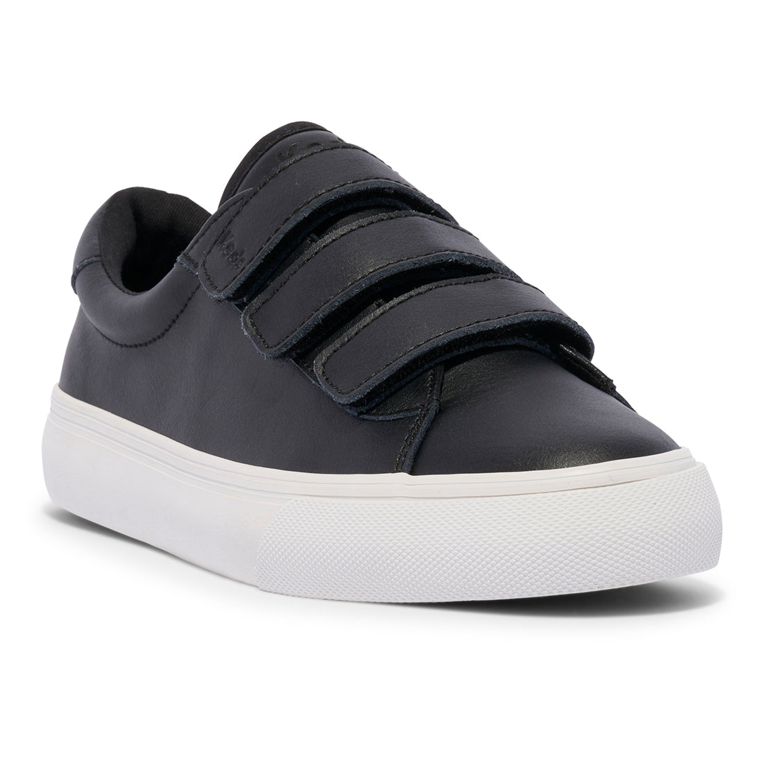 Keds Womens' Jump Kick V Leather Black/White (WH68193)