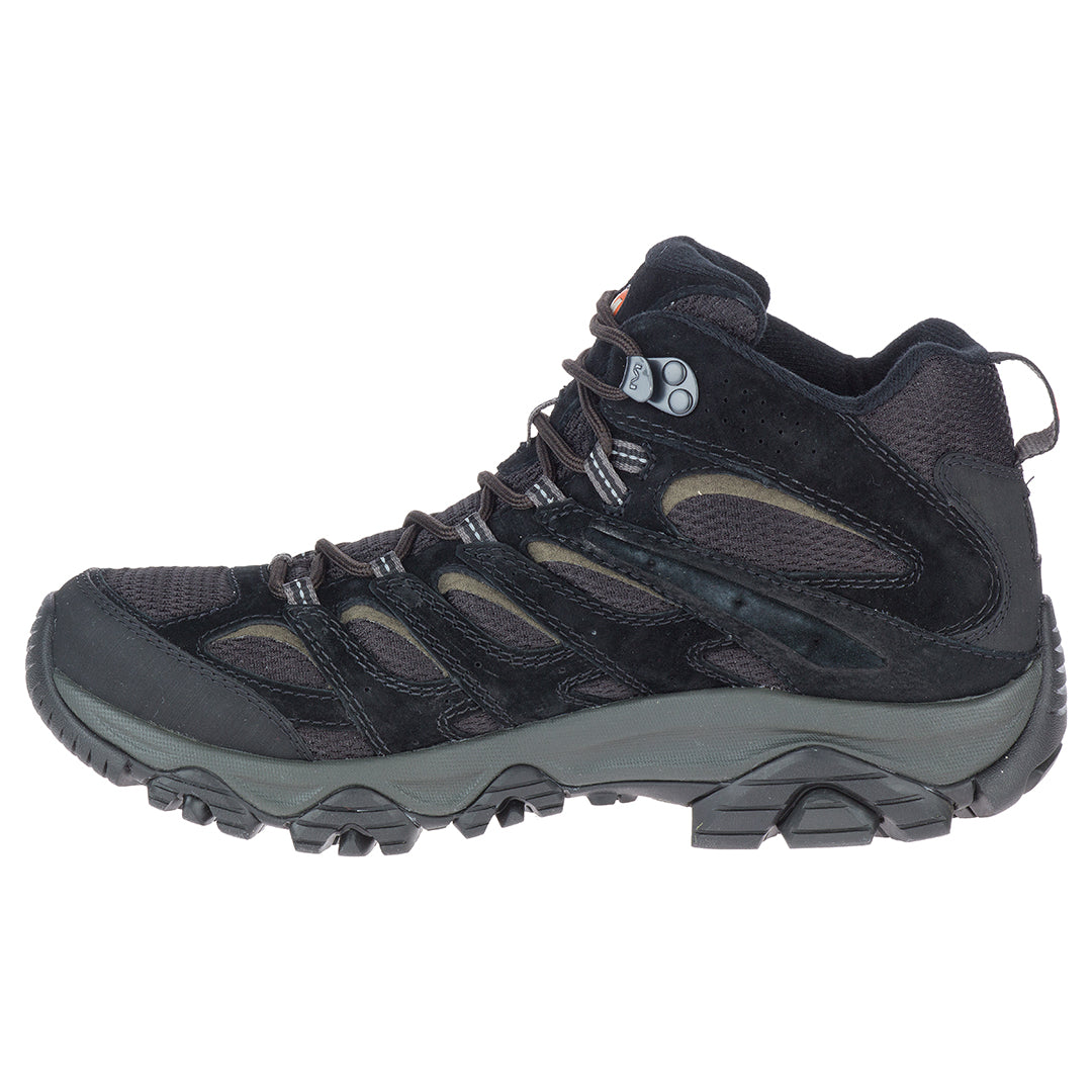 Merrell Moab 3 Mid Waterproof - Black Men's Hiking Shoes