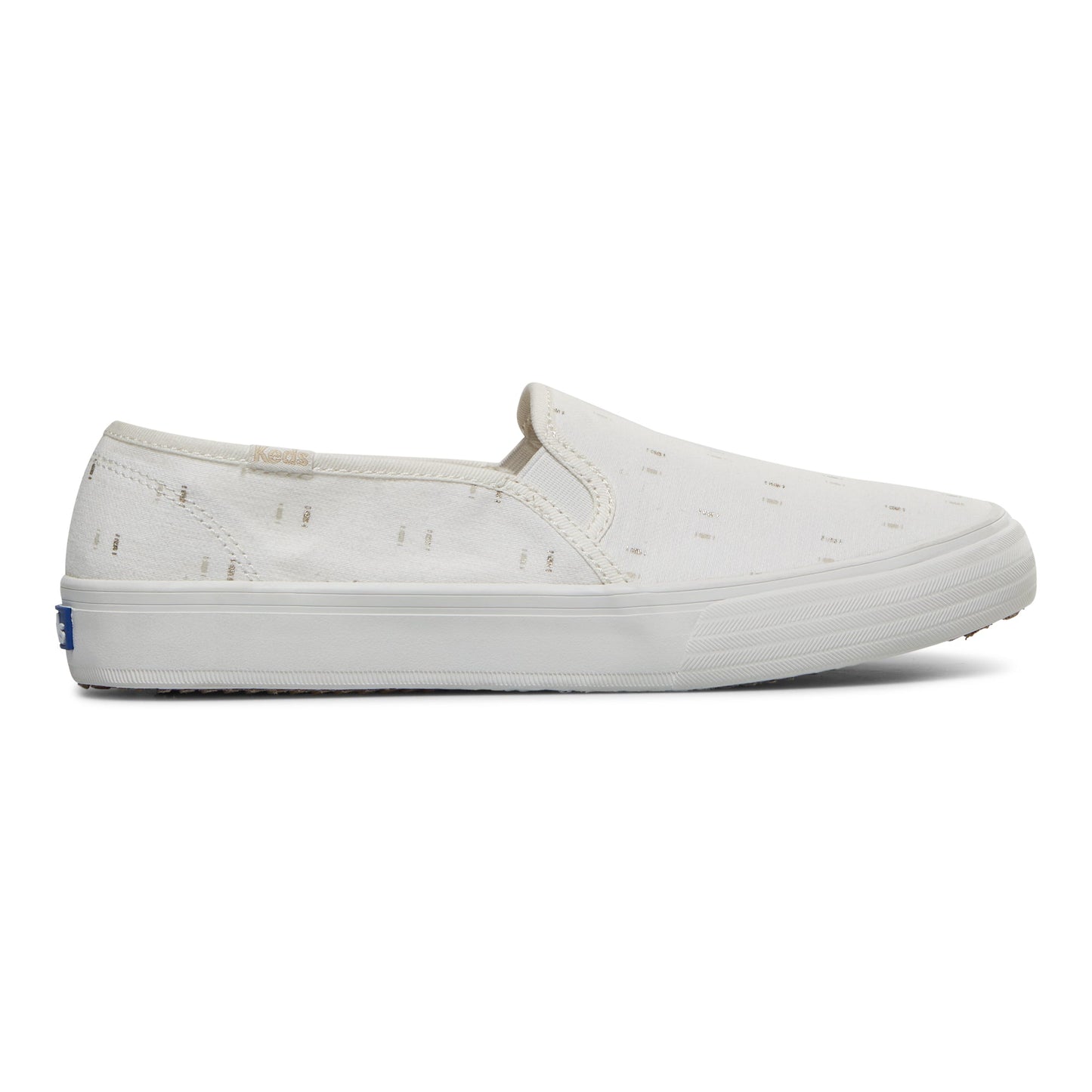Keds Women's Double Decker Metallic Print--Ofgd-Off White/Gold