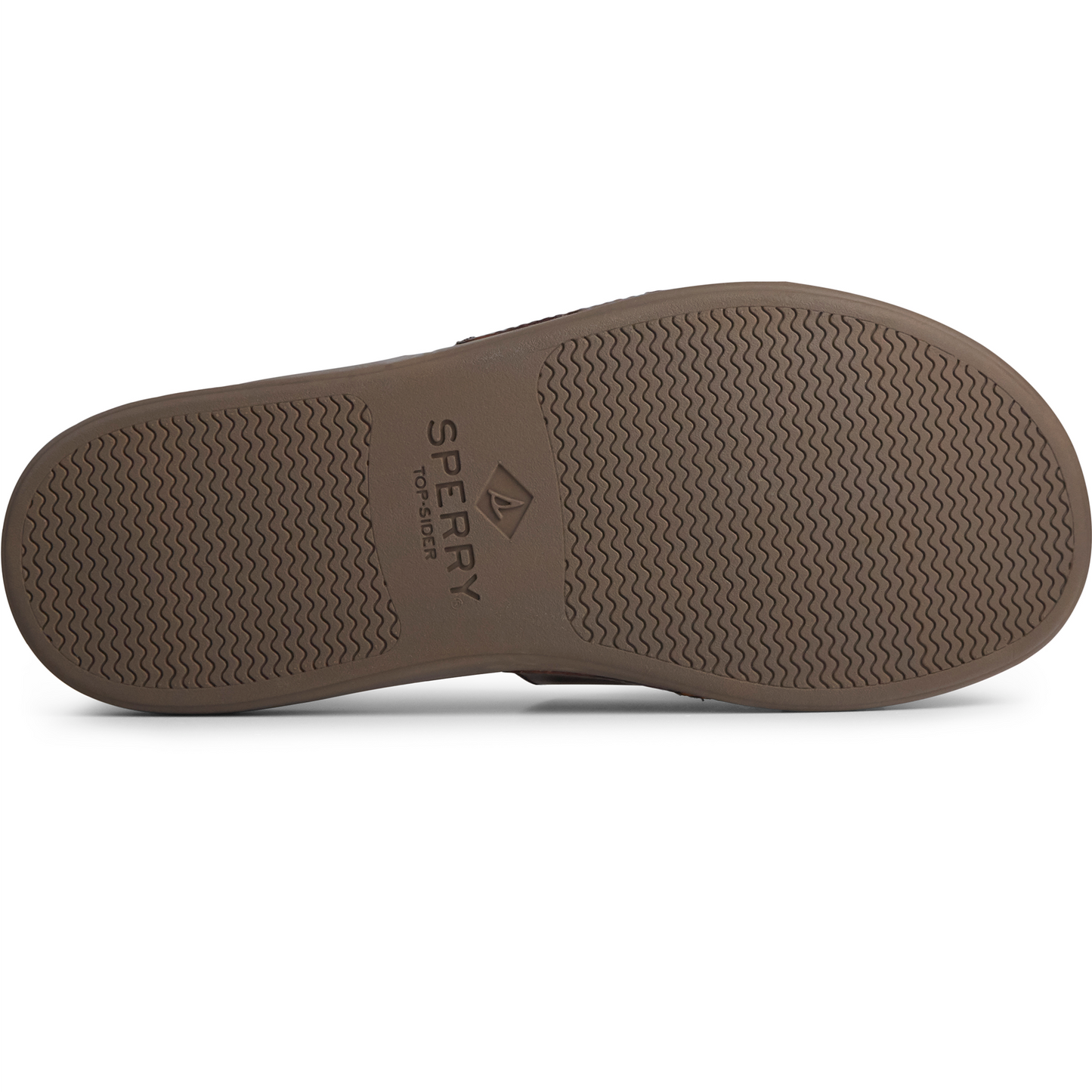 Sperry Mens Plushwave Dock Slide Leather / Brown