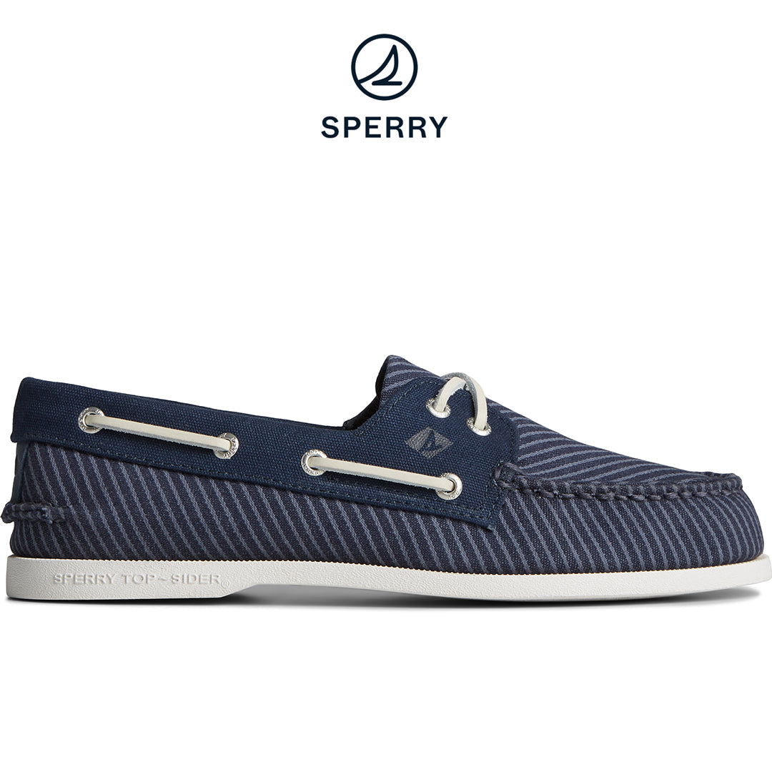 Sperry Men s Authentic Original Nautical Leather Boat Shoe Navy STS2 Complex Lifestyle Store