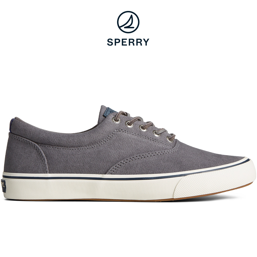 Sperry Men's SeaCycled™ Striper II CVO Textile Sneaker Grey