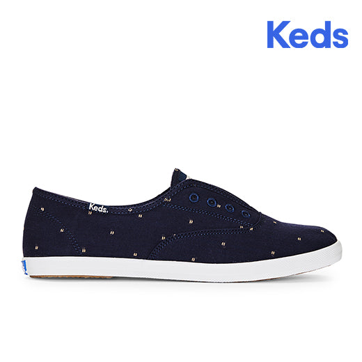 Keds Women's Chillax Eyelash Stitch--Nvot-Navy/Oatmeal