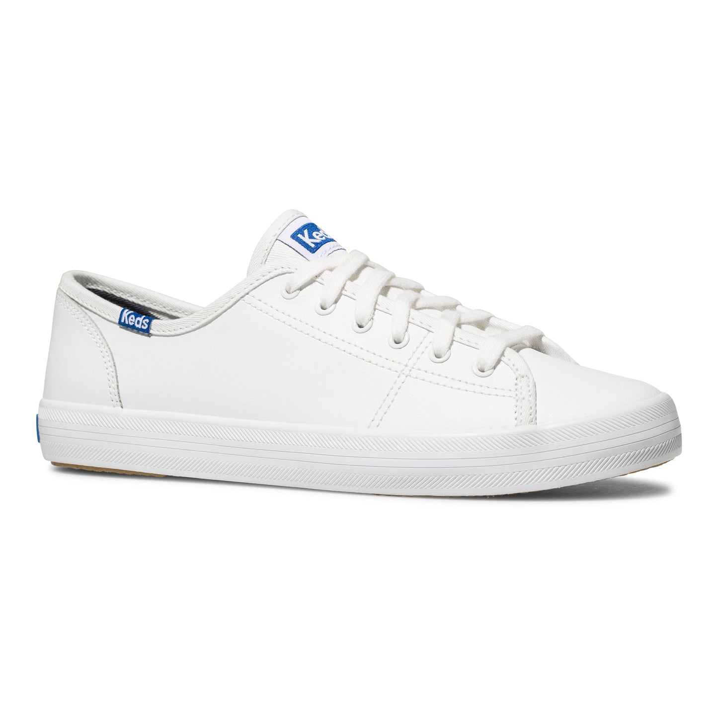 Keds Women's Kickstart Retro Court Leather White Blue