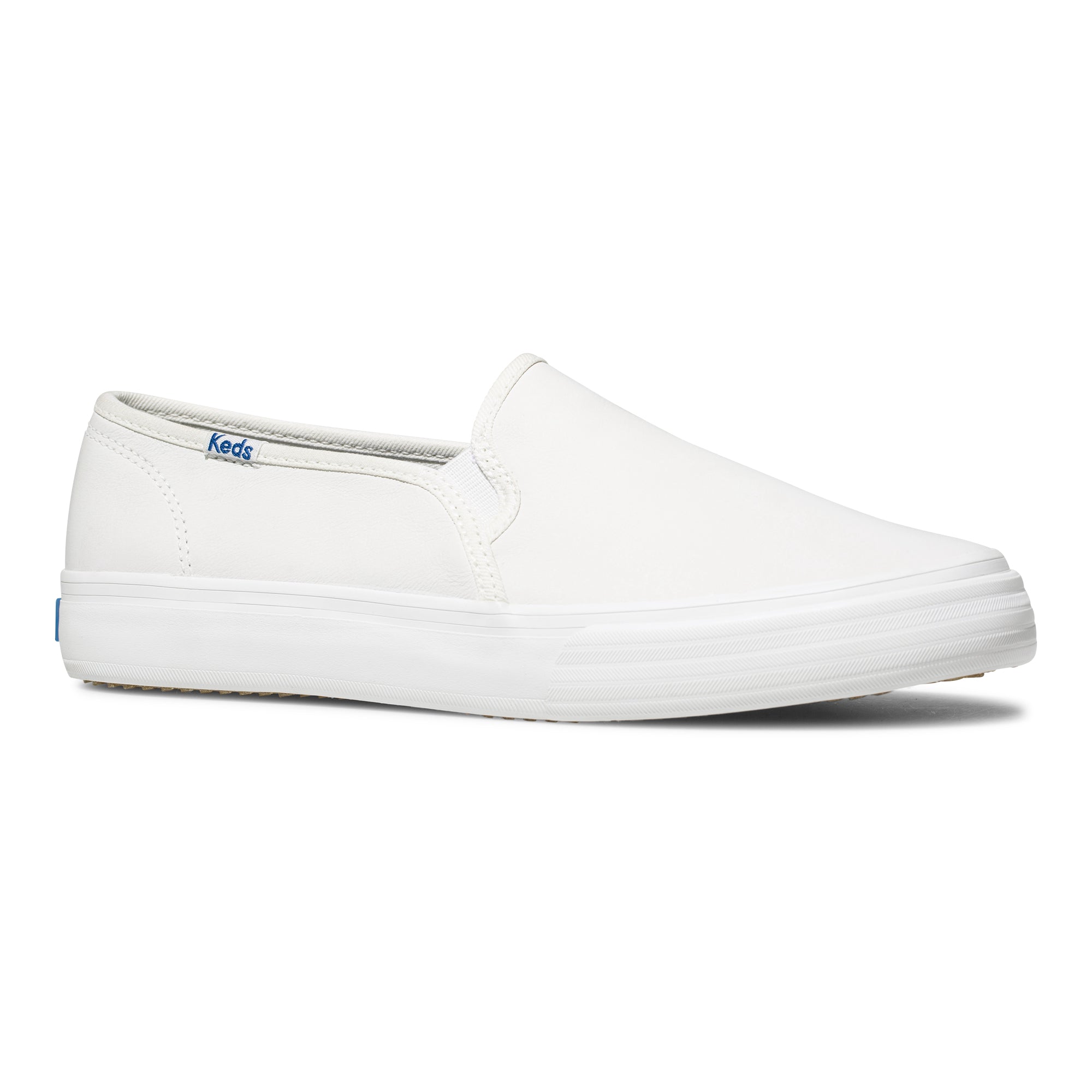 Keds double decker sale leather slip on