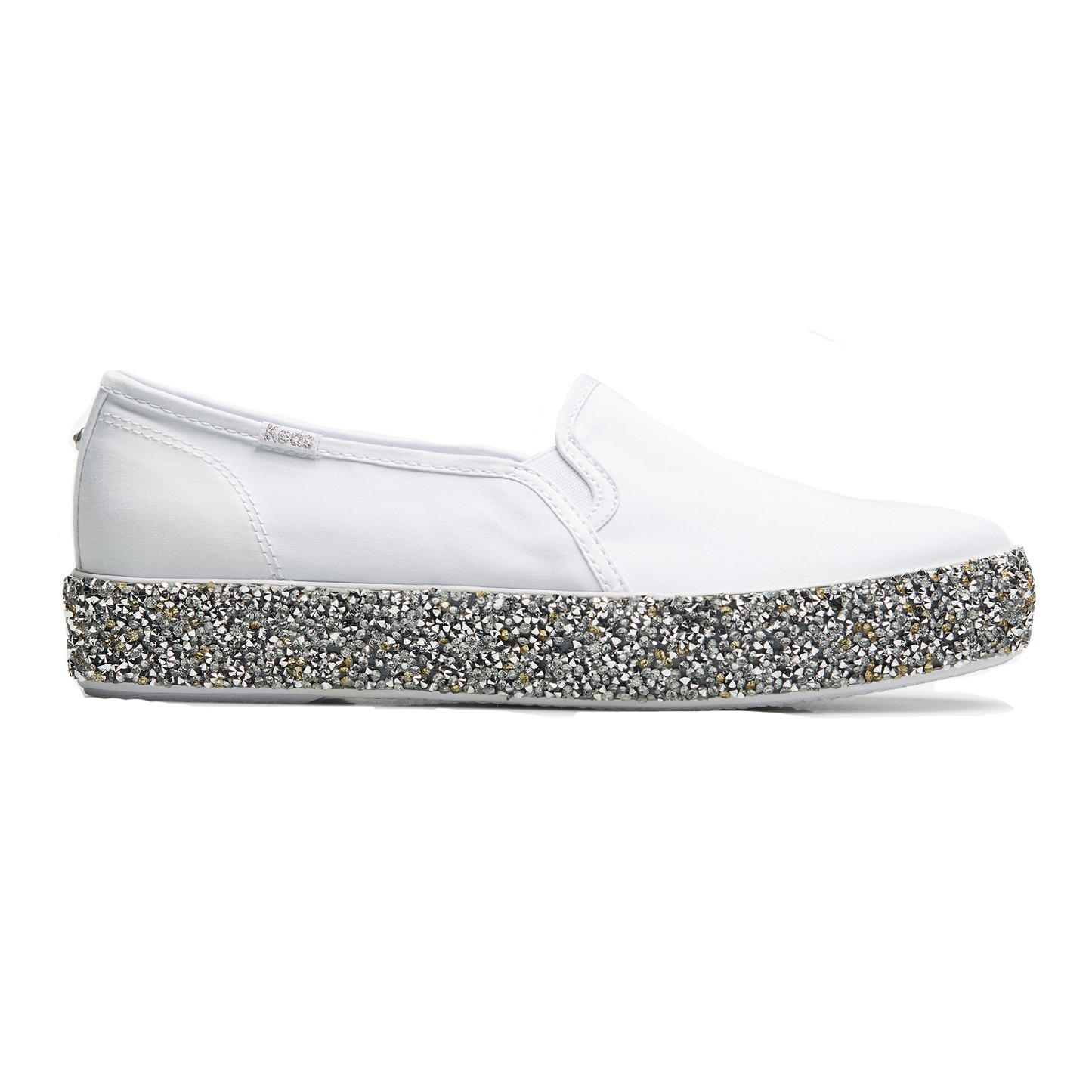Keds Women's Triple Decker Rock Salt White/Silver