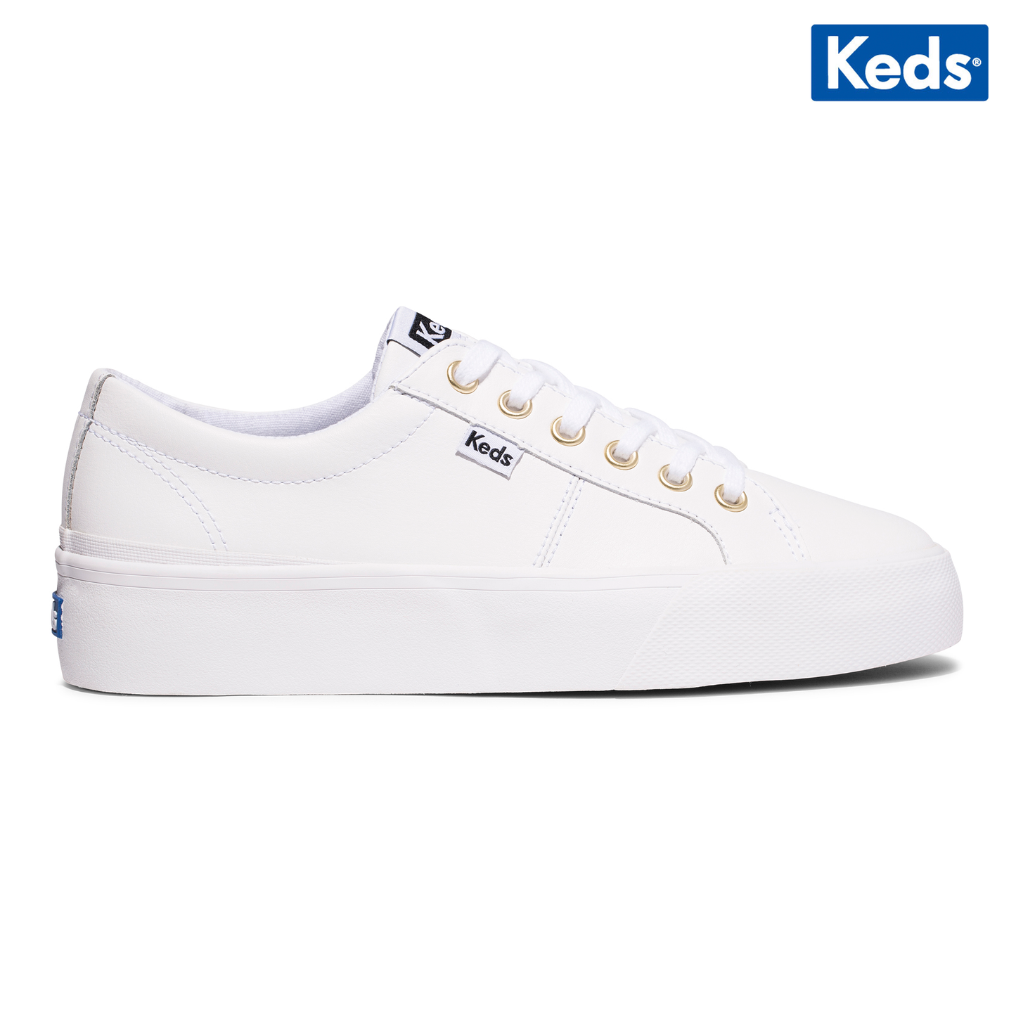 Keds Women's Jump Kick Duo Leather White | WH64960