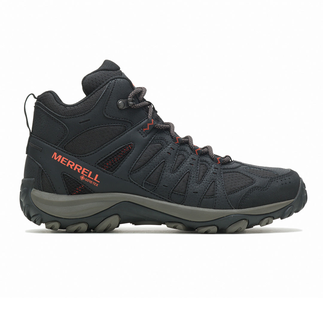 Merrell Accentor 3 Sport Mid Gore-Tex-Black/Tangerine Mens Hiking Shoes