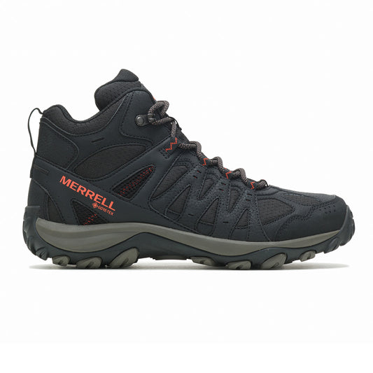 Merrell Accentor 3 Sport Mid Gore-Tex-Black/Tangerine Mens Hiking Shoes