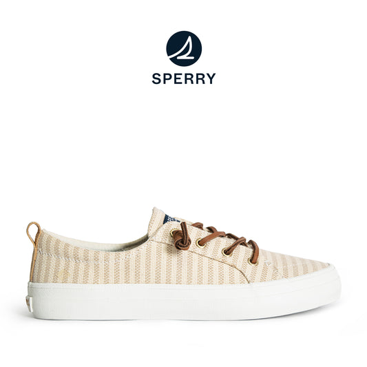 Sperry Women's Crest Vibe Sneakers - Off White/Natural Stripe (10396879)