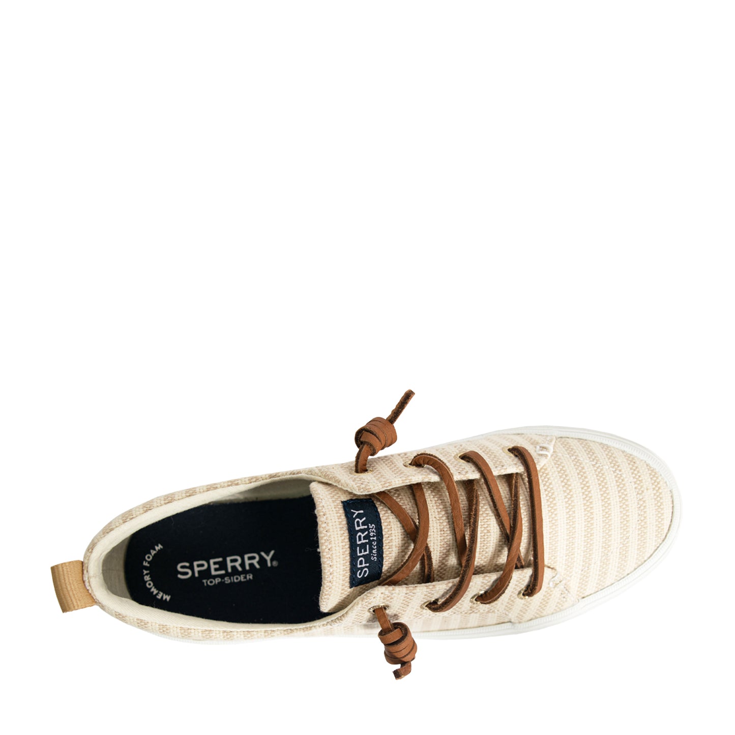 Sperry Women's Crest Vibe Sneakers - Off White/Natural Stripe (10396879)