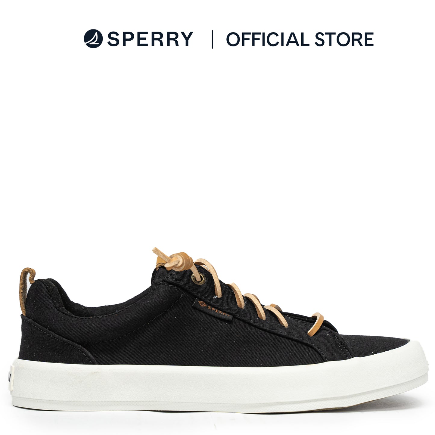 Sperry Women's Bermuda Beach Texttile Twill Flocked Sneakers - Black (L10397912)