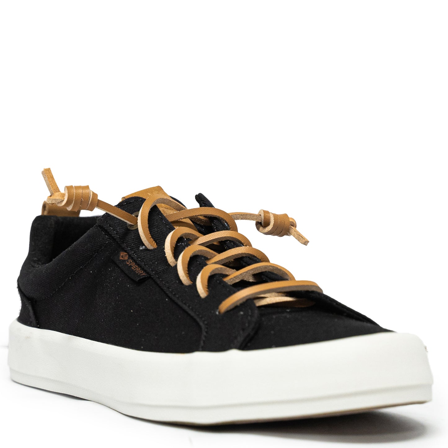 Sperry Women's Bermuda Beach Texttile Twill Flocked Sneakers - Black (L10397912)