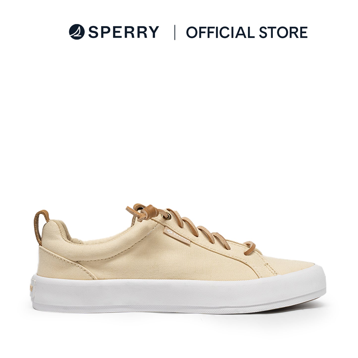Sperry Women's Bermuda Beach Texttile Twill Flocked Sneakers - Light Beige (L10397915)