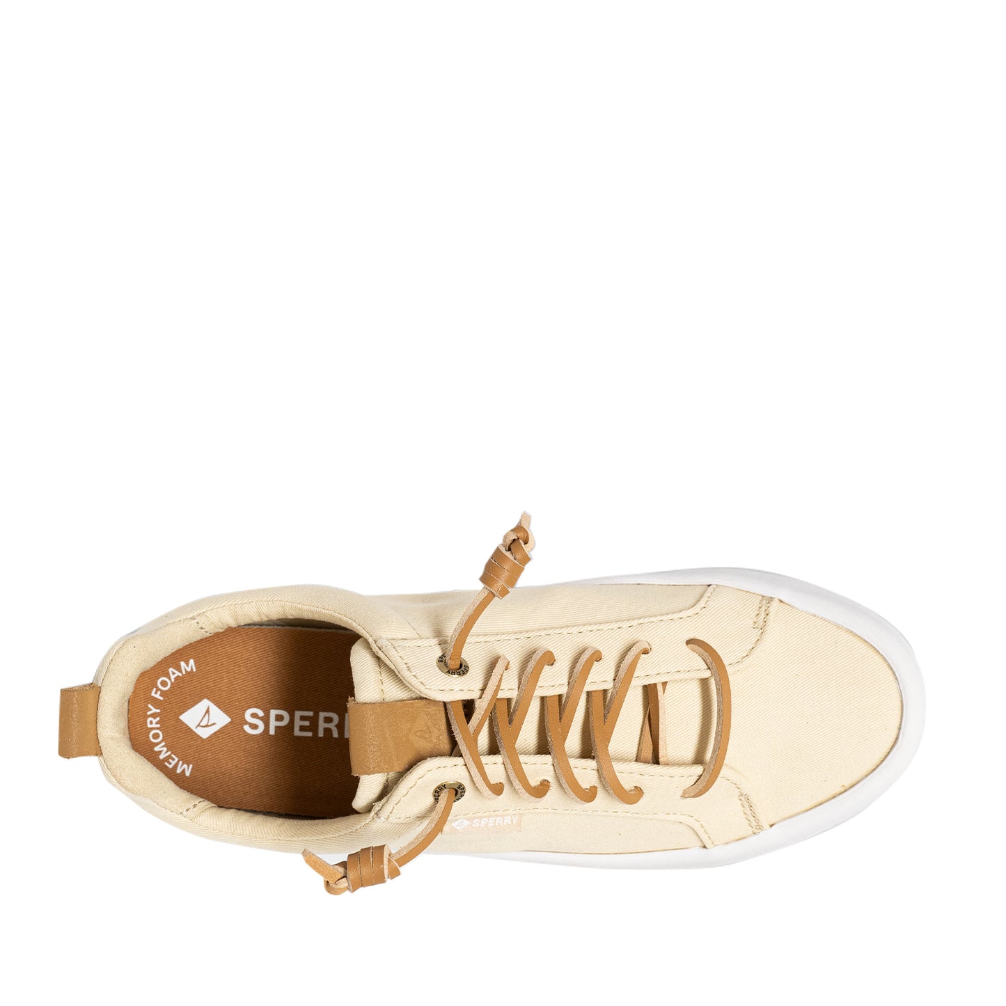 Sperry Women's Bermuda Beach Texttile Twill Flocked Sneakers - Light Beige (L10397915)
