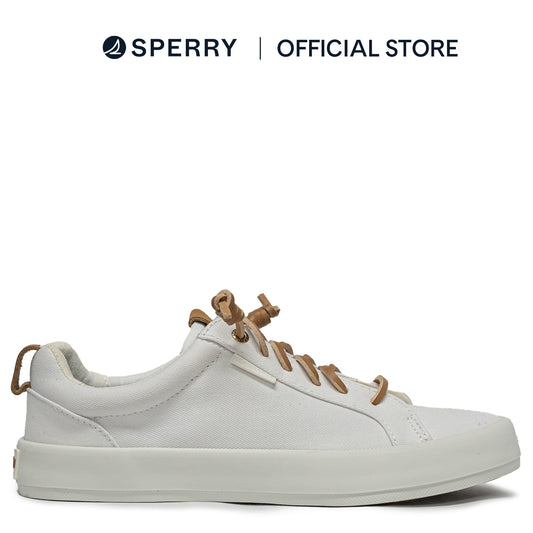 Sperry Women's Bermuda Beach Texttile Twill Flocked Sneakers - White (L10397917)