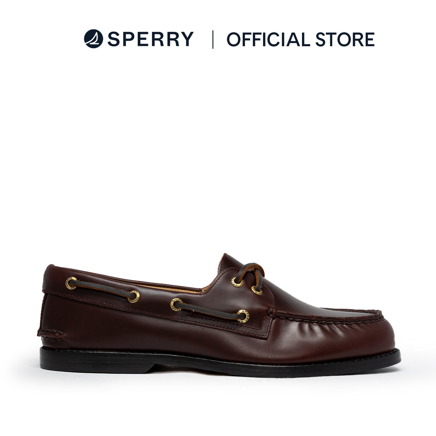 Sperry Men's Gold Authentic Original™ 2 Eye Prescott Boat Shoes - Bordo (M10405951)