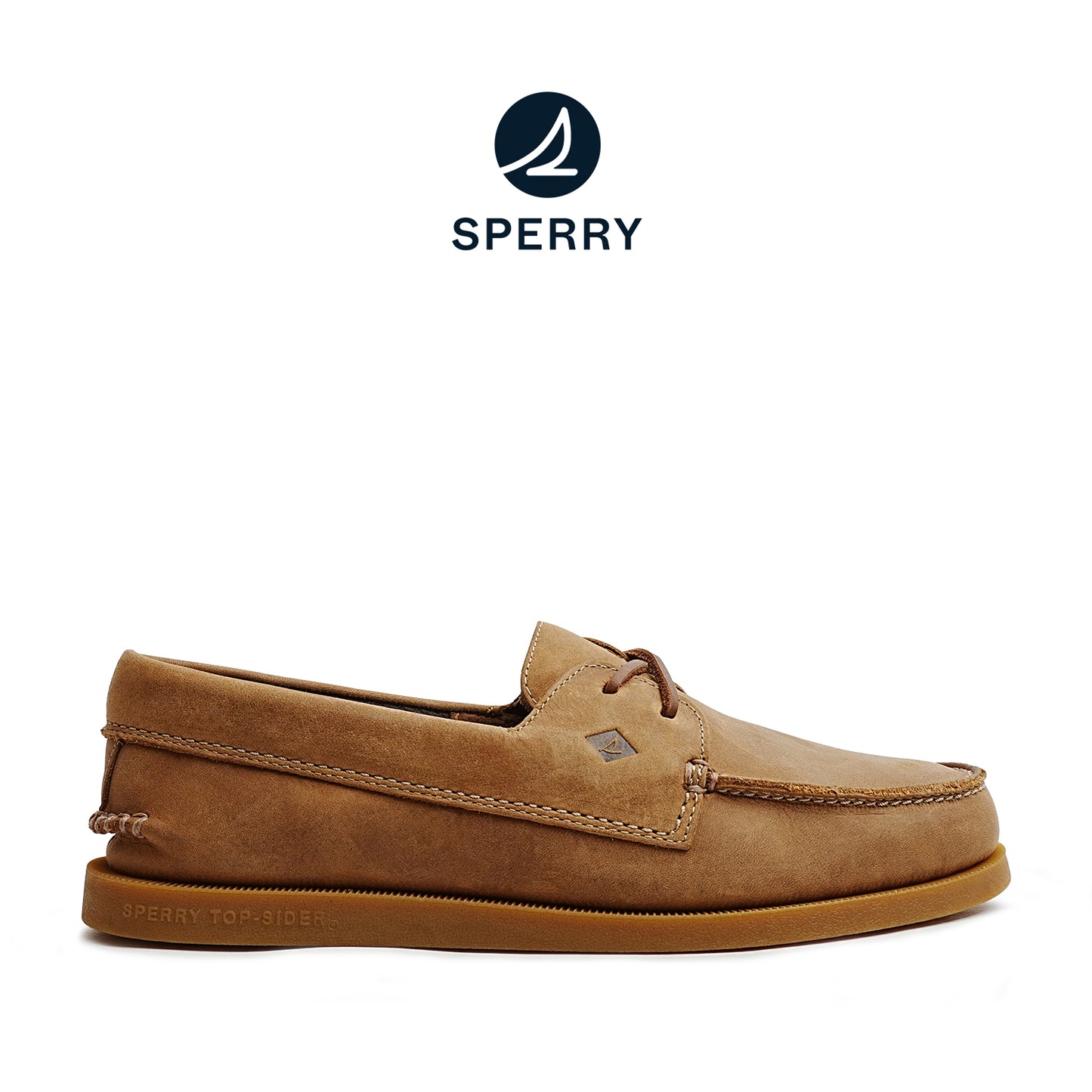 Sperry Men's Authentic Original™ 2 Eye Hull Crosslace Boat Shoes - Brown (M10405971)