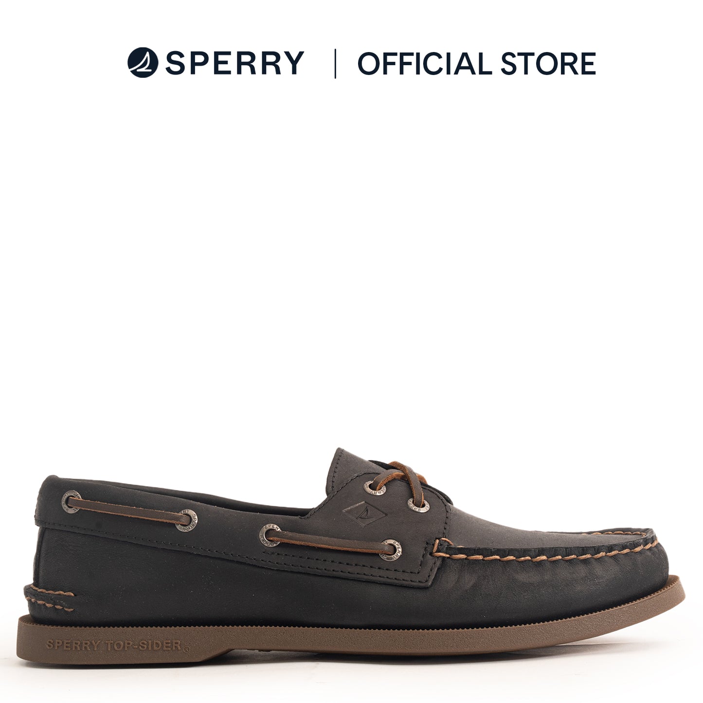 Sperry Men's Authentic Original™ 2 Eye Crosslace Boat Shoes - Other Black (M10410722)