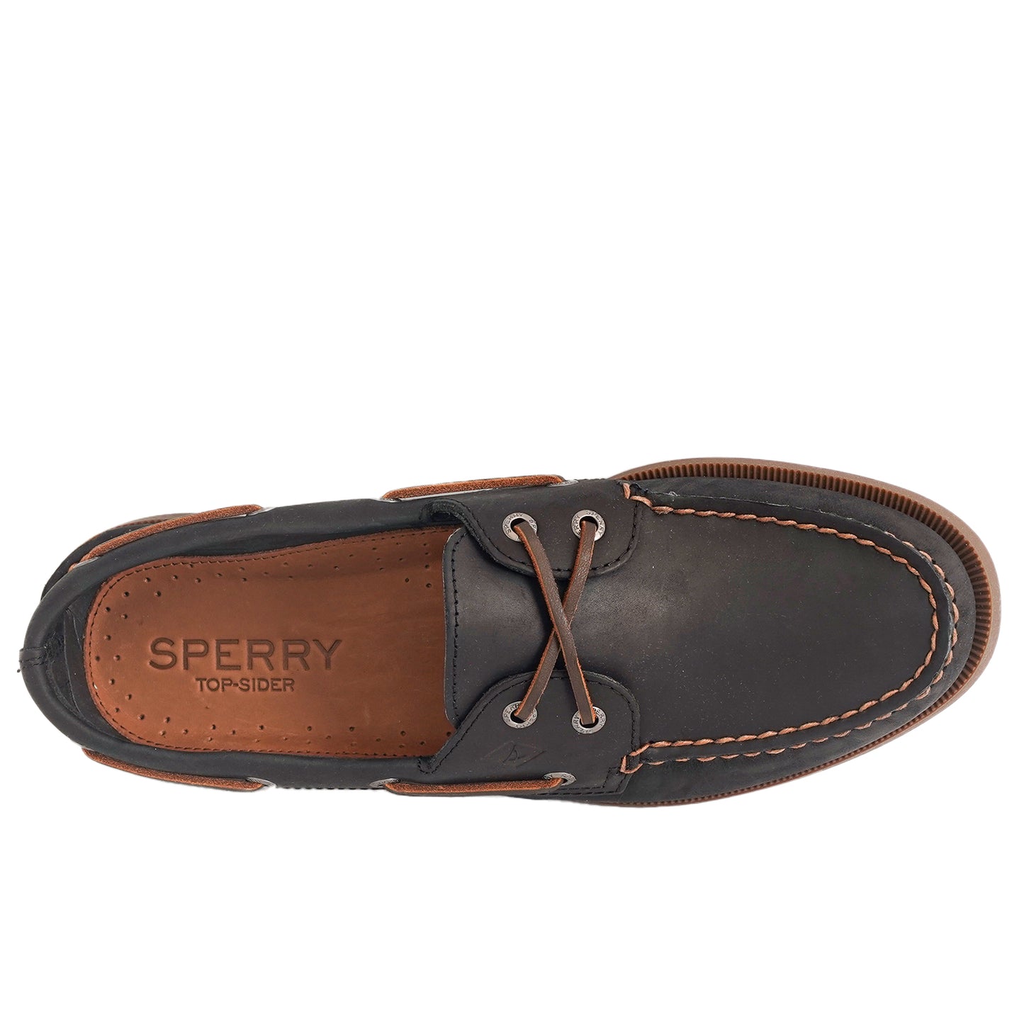 Sperry Men's Authentic Original™ 2 Eye Crosslace Boat Shoes - Other Black (M10410722)