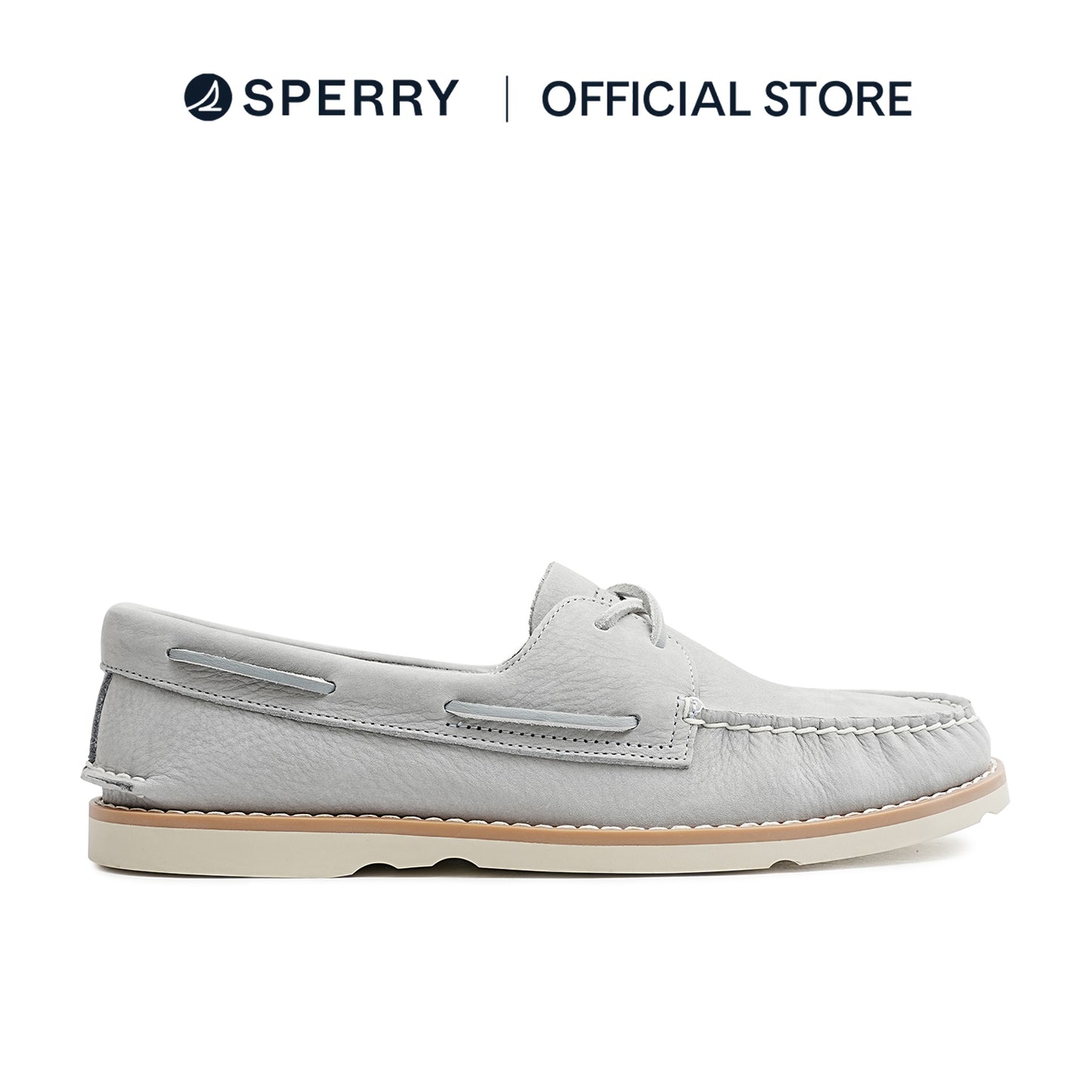 Sperry Men's Authentic Original™ 2 Eye Ripple Boat Shoe - Light Grey (10429095)