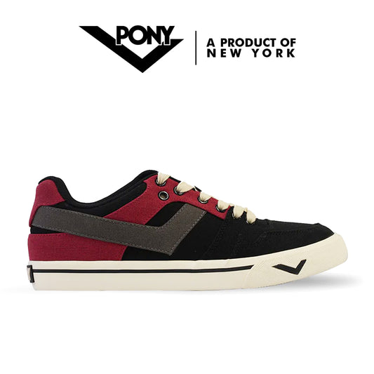 Pony Men's - Atop (Black/Dark Gull Gray/Red Dhalia)