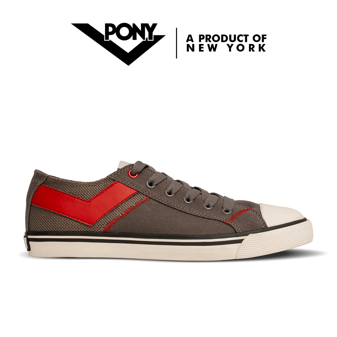 Pony Men's - Shooter Low (DarkGullGray/True Red)