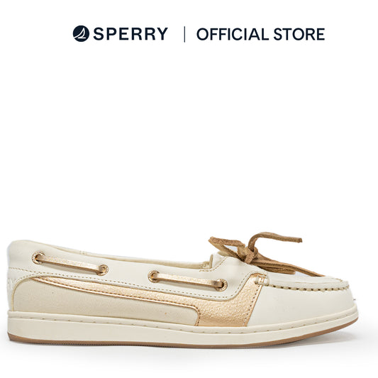 Sperry Women's Starfish 1 Eye Boat Shoes - Beige/Gold (25F02472)
